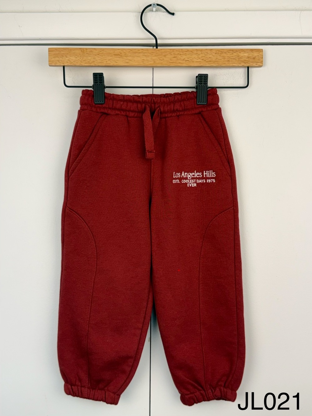ZARA Kids Los Angeles Hills Joggers Burgundy 3Y NWT